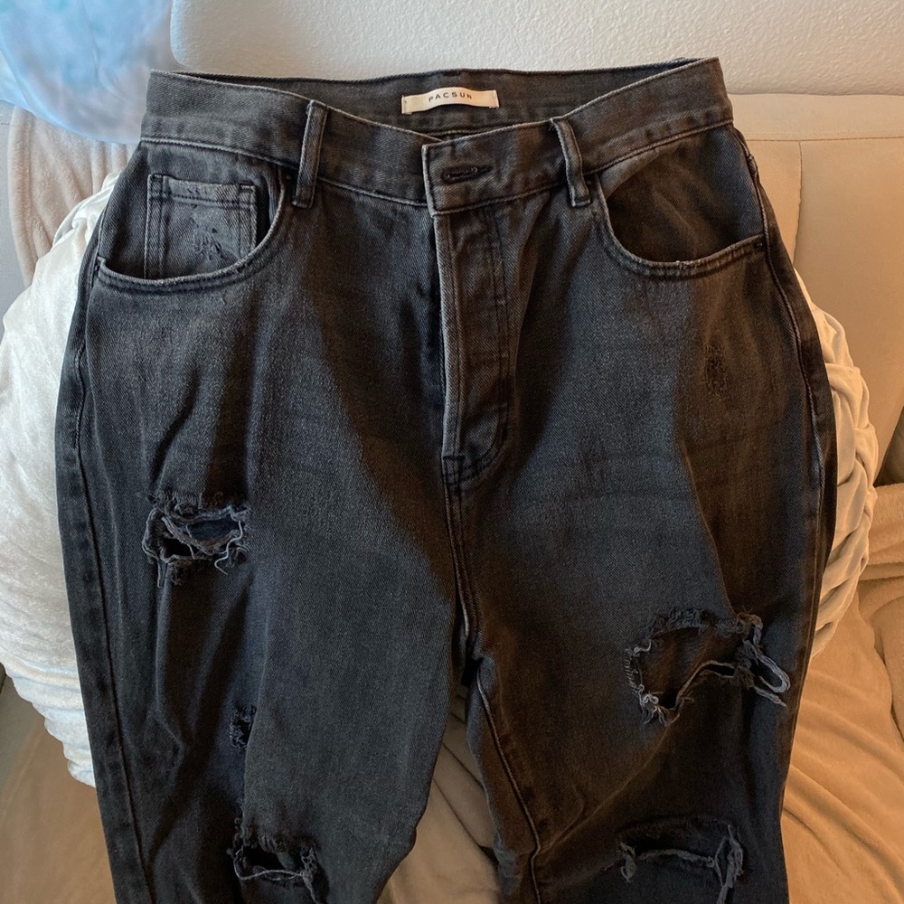 PACSUN HI RISE STRAIGHT JEANS - Picture 3 of 7